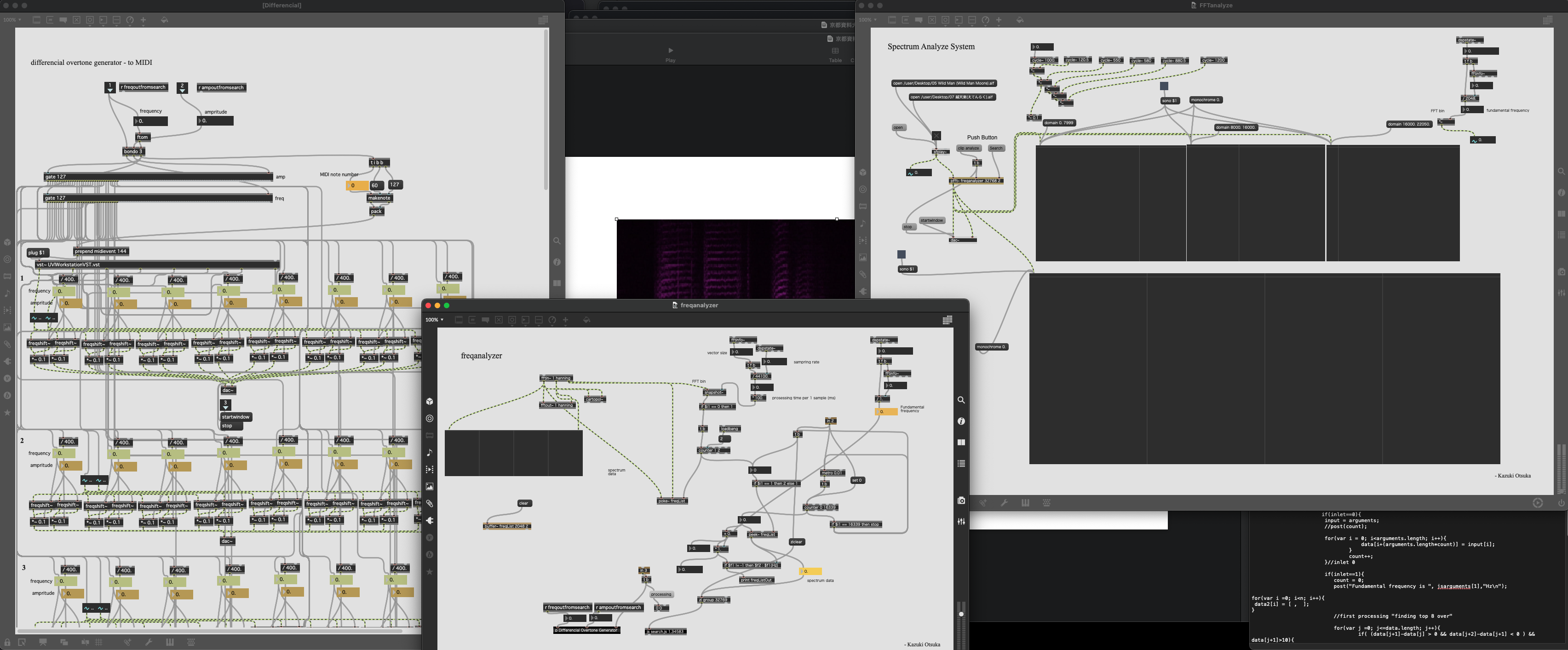Max/MSP Audio Synthesis Interface